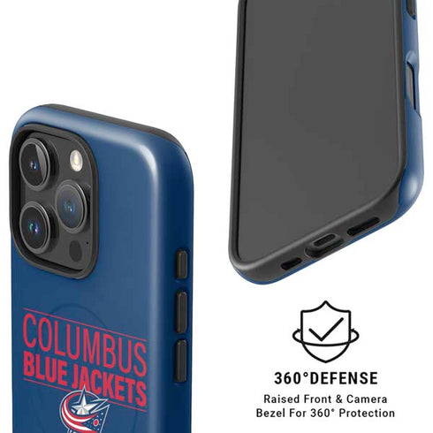 NHL Columbus Blue Jackets Lineup iPhone 16 Pro Magsafe Impact Case